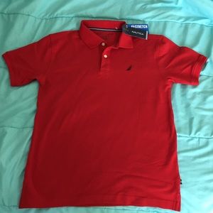 Nautica pique polo. Nautica Polo Red
